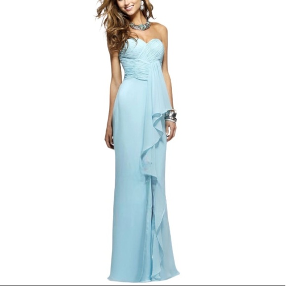 Faviana Dresses & Skirts - Faviana Light Blue Formal Dress B9